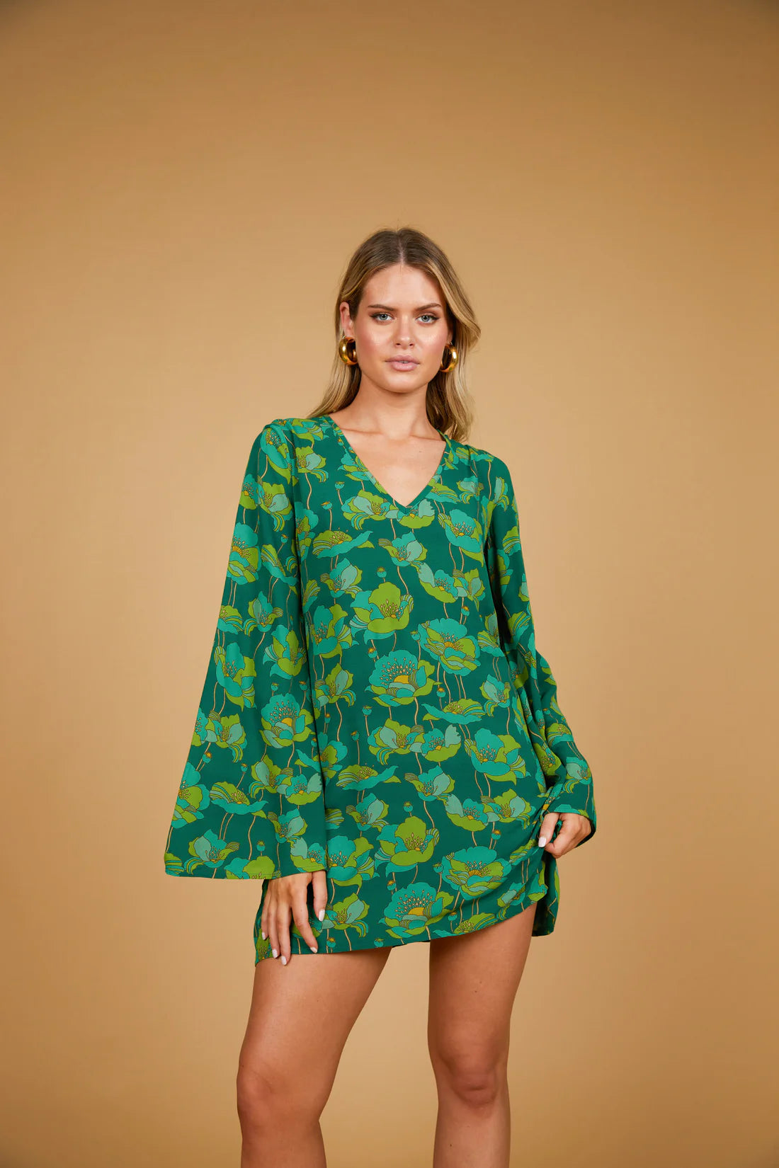 Mazzy Evergreen Mini Dress