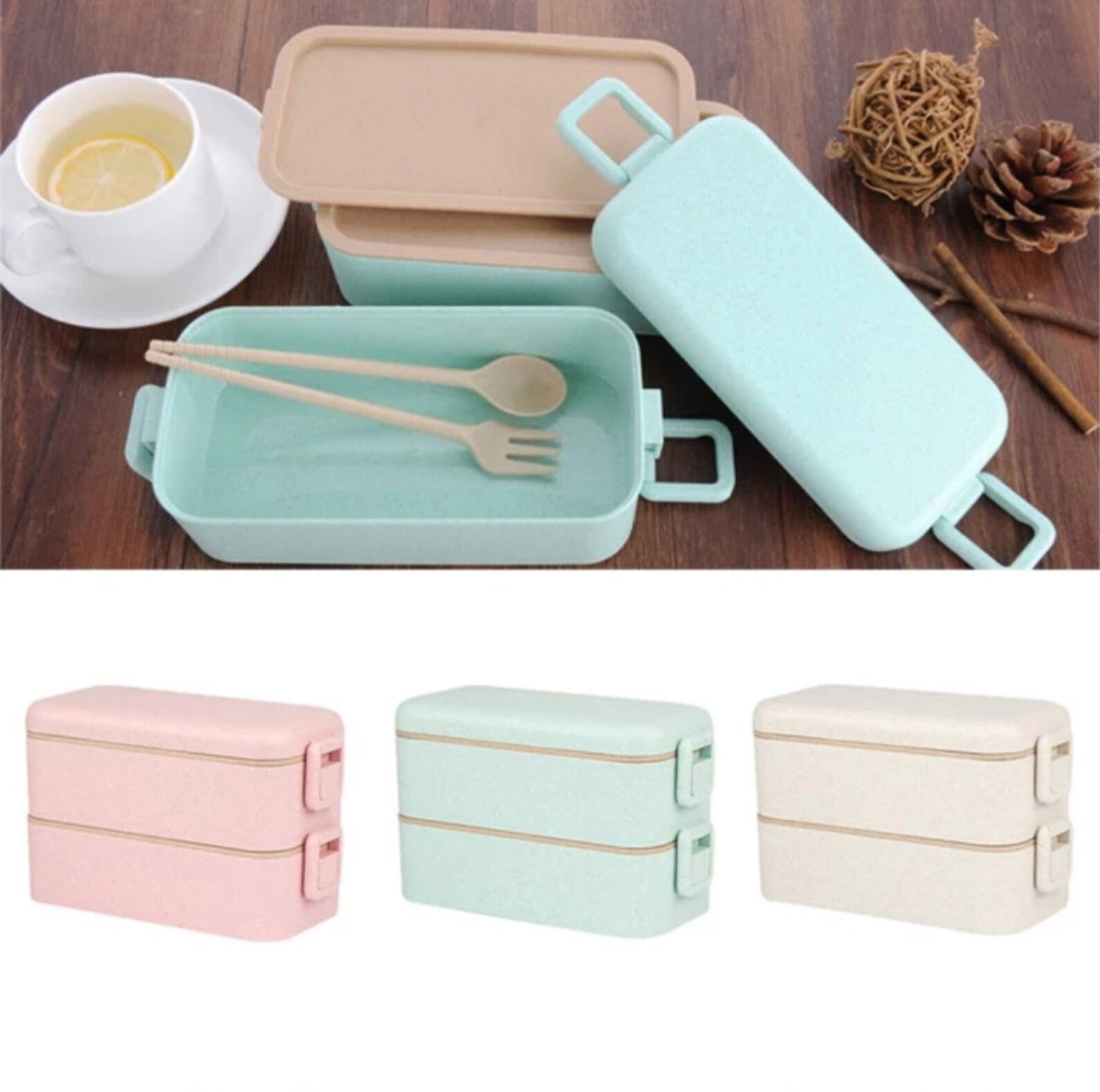 Wheat Straw Bento Box