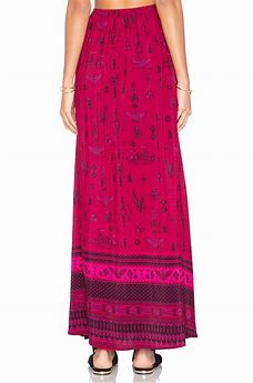 Phoenix Magenta Maxi Skirt