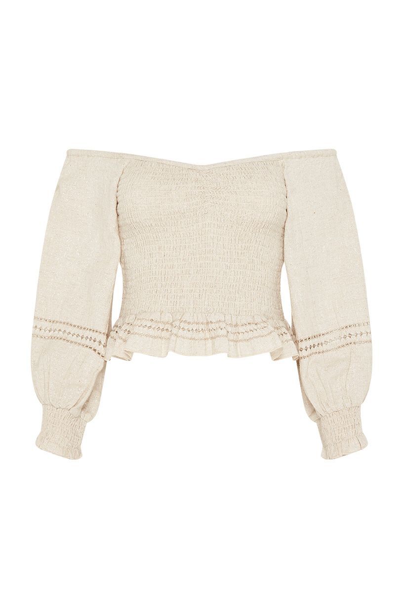 Lola Ruched Off The Shoulder Top