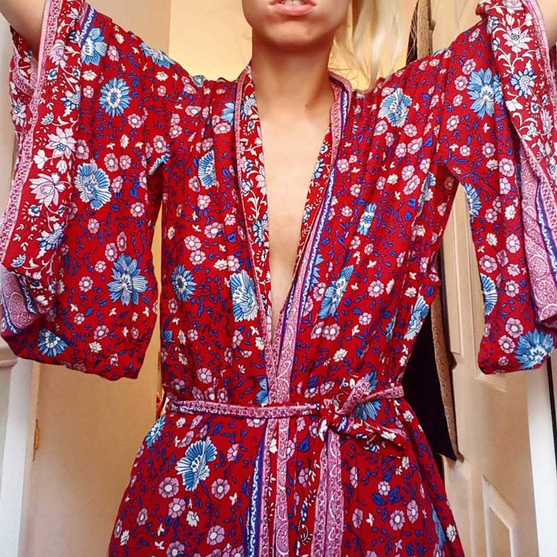 Wine Kimono