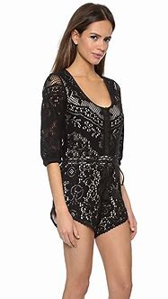 Fleetwood Black Lace Romper