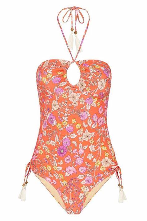 Flower Child Coral One Piece