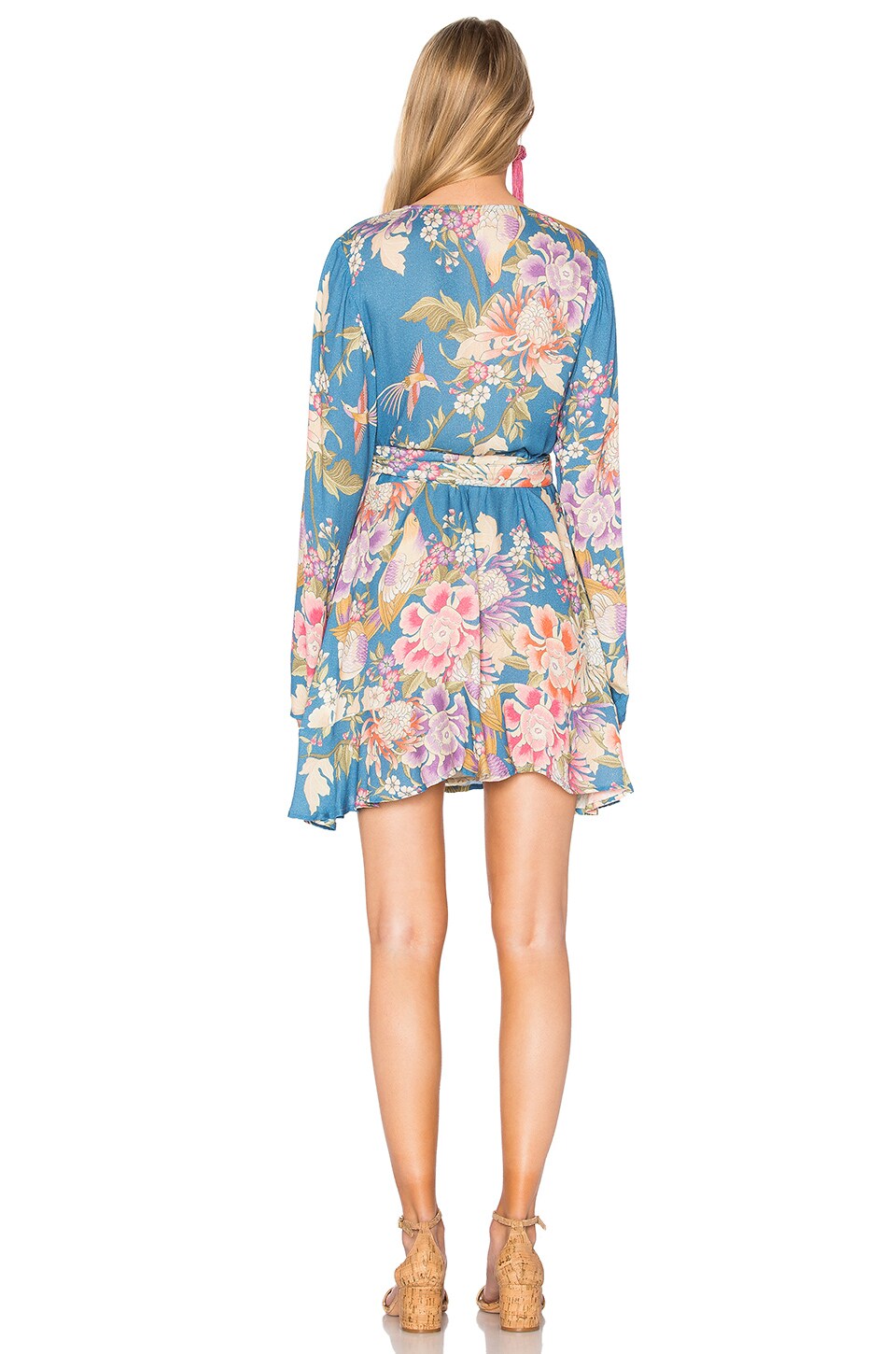 Blue Skies Mini Wrap Dress