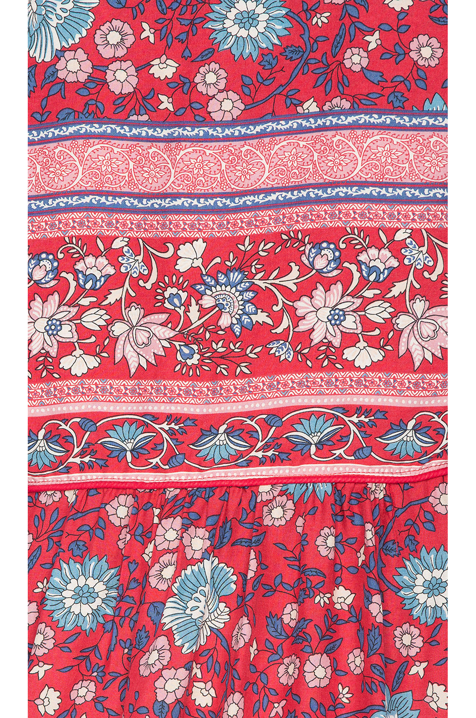 Folk Town Wine Blouse