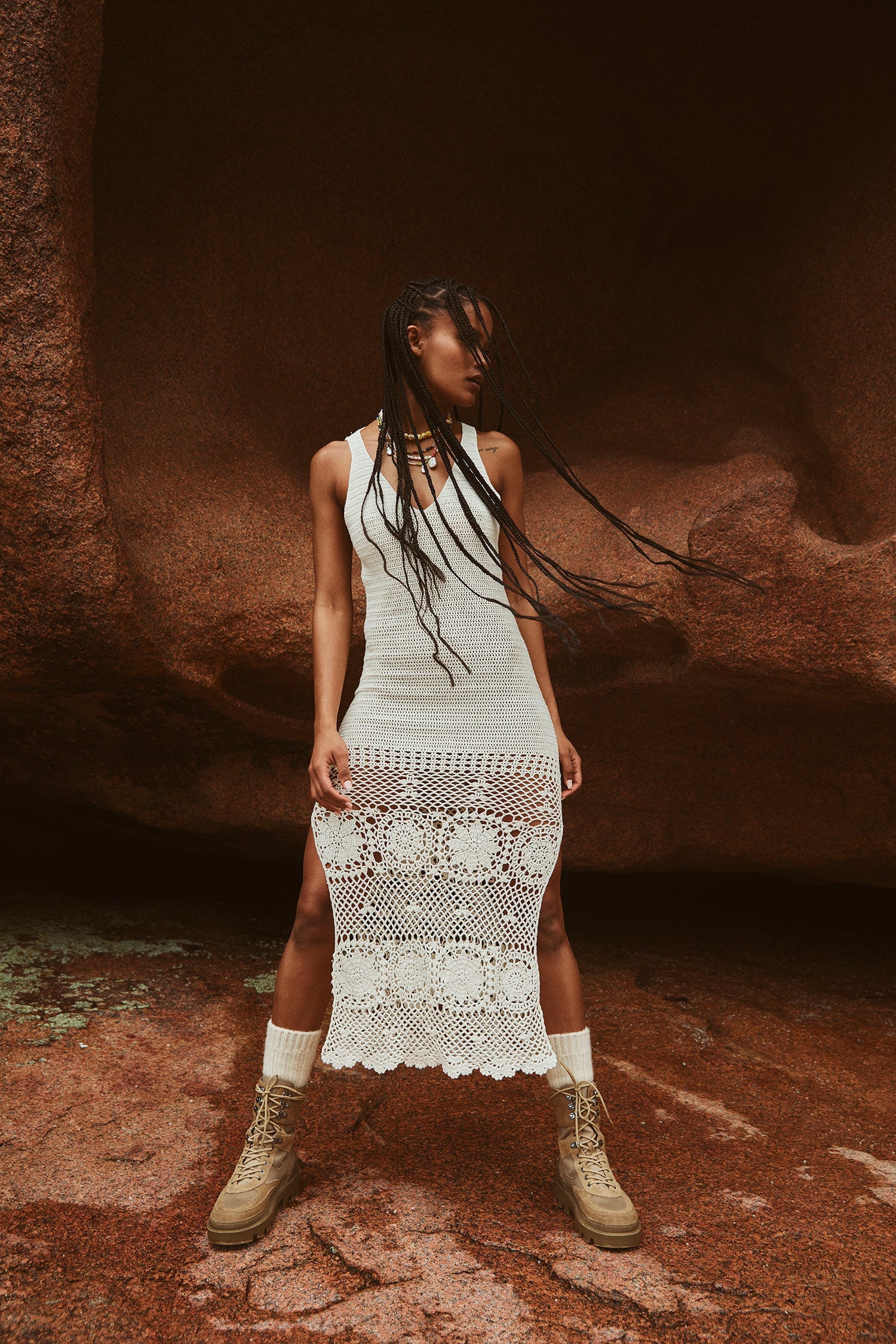 Let the Sunshine In Crochet Dress – Wild Hunai Australia