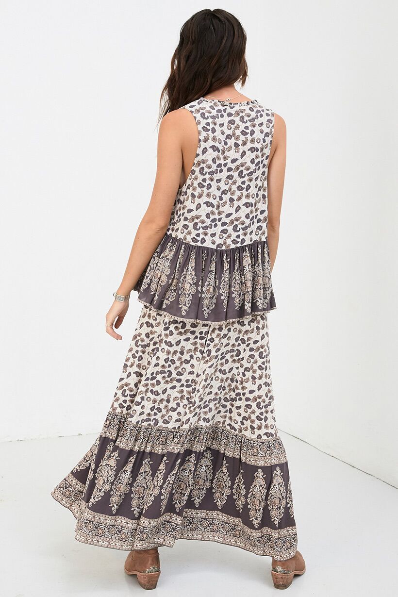 Delirium Cream Maxi Skirt