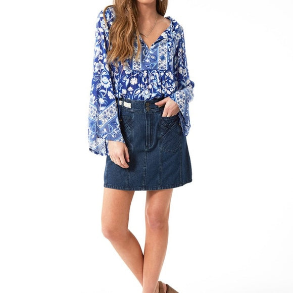 Boulevard Denim Skirt