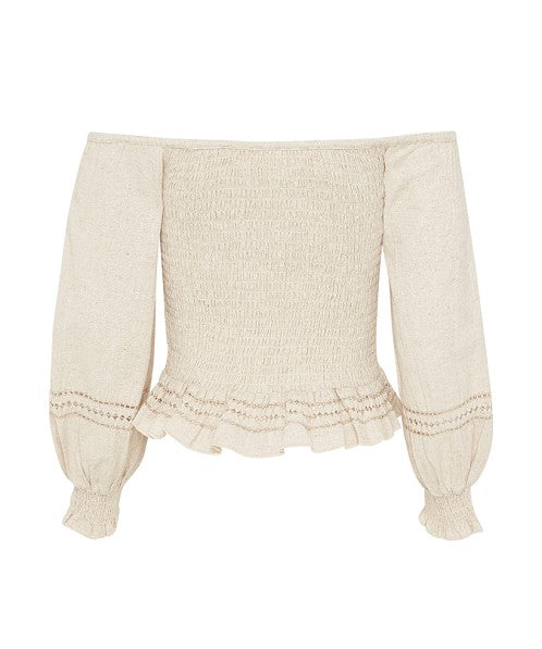 Lola Ruched Off The Shoulder Top