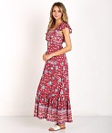 Folktown Wine Frill Dress
