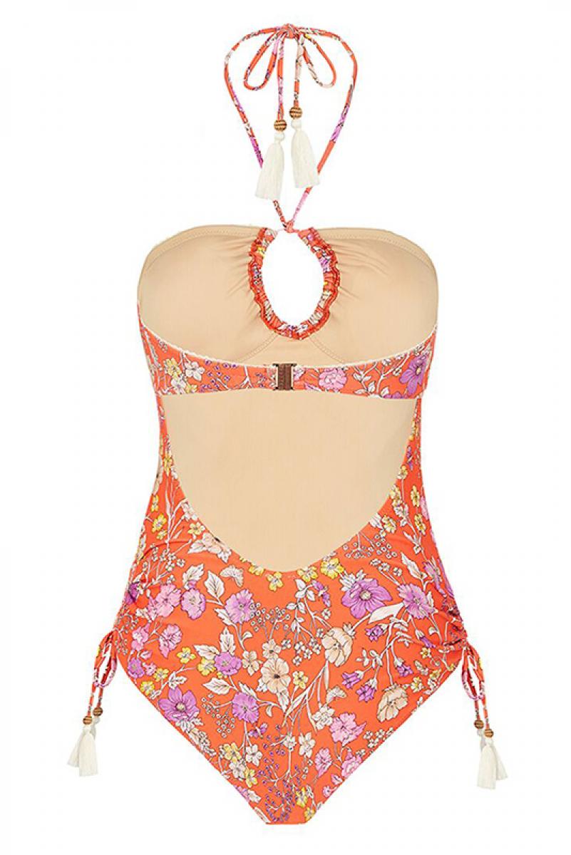 Flower Child Coral One Piece