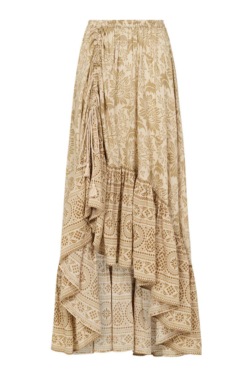 Lioness Smoke Ruched Maxi Skirt