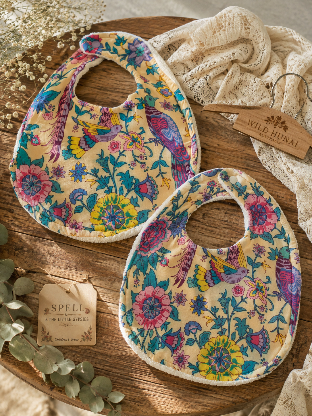 Spell Baby Bib Lovebird