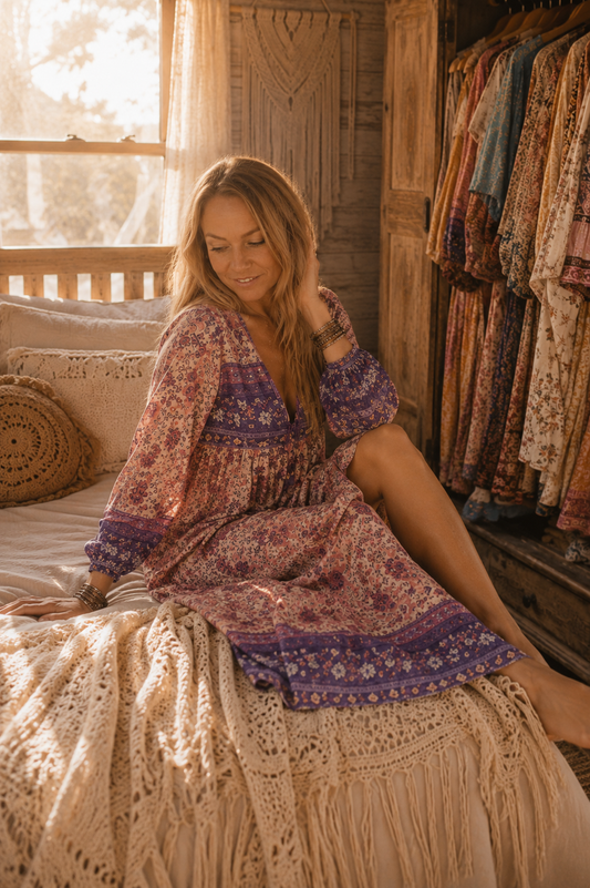 Folktown Blossom Boho Gown