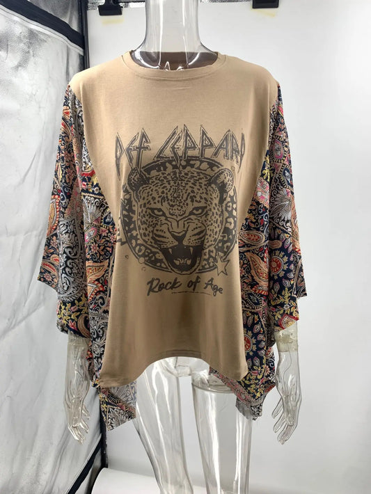 Gypsy Kimono Tee Def Leopard