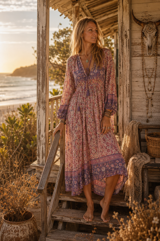 Pink Boho Gown