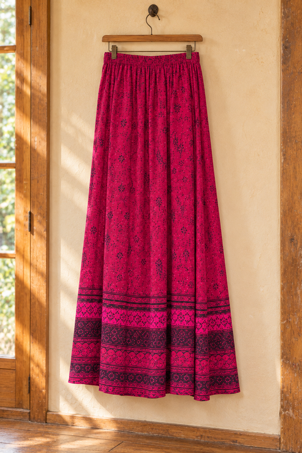 Phoenix Magenta Maxi Skirt