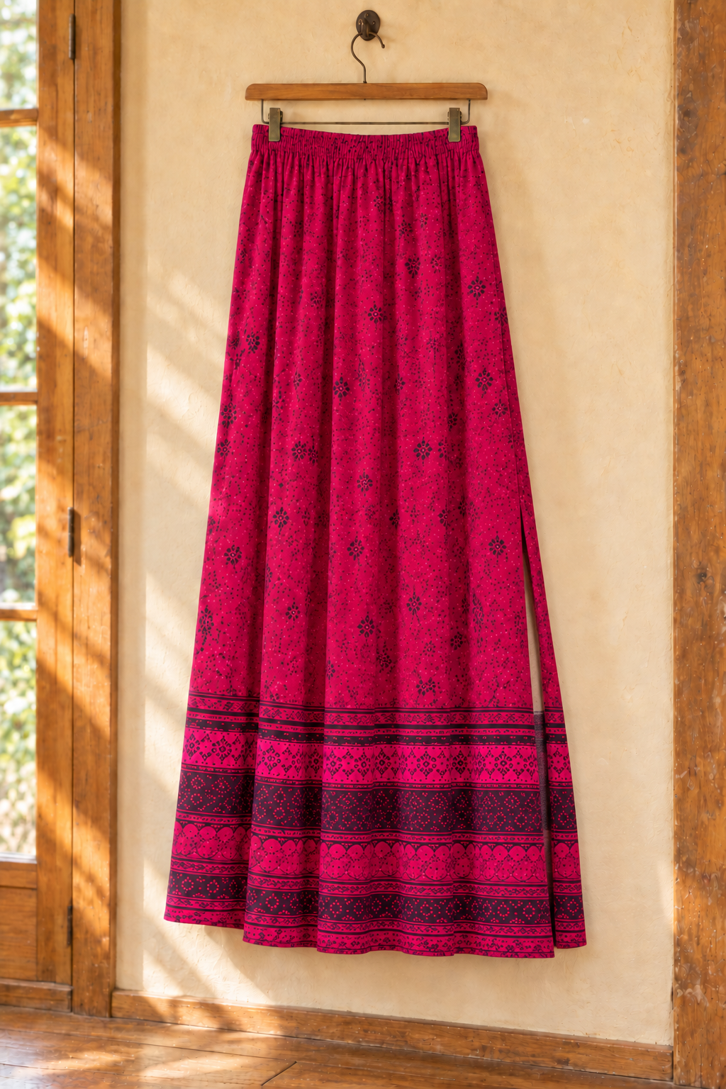 Phoenix Magenta Maxi Skirt