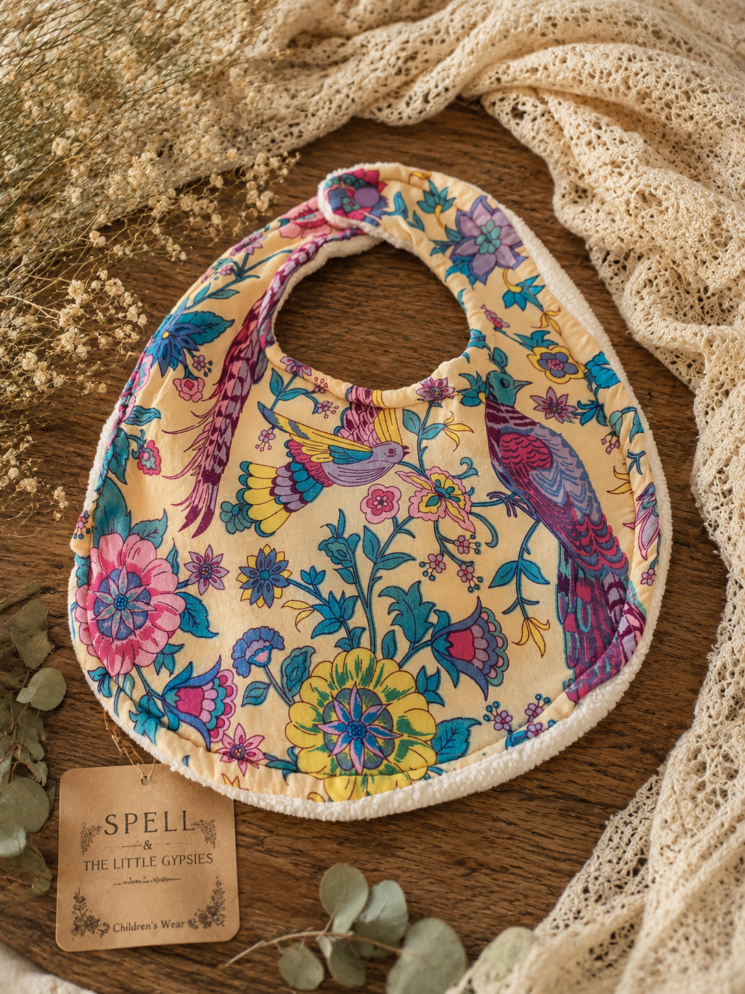 Spell Baby Bib Lovebird
