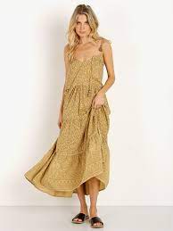 Lioness Caramel Strappy Midi Dress
