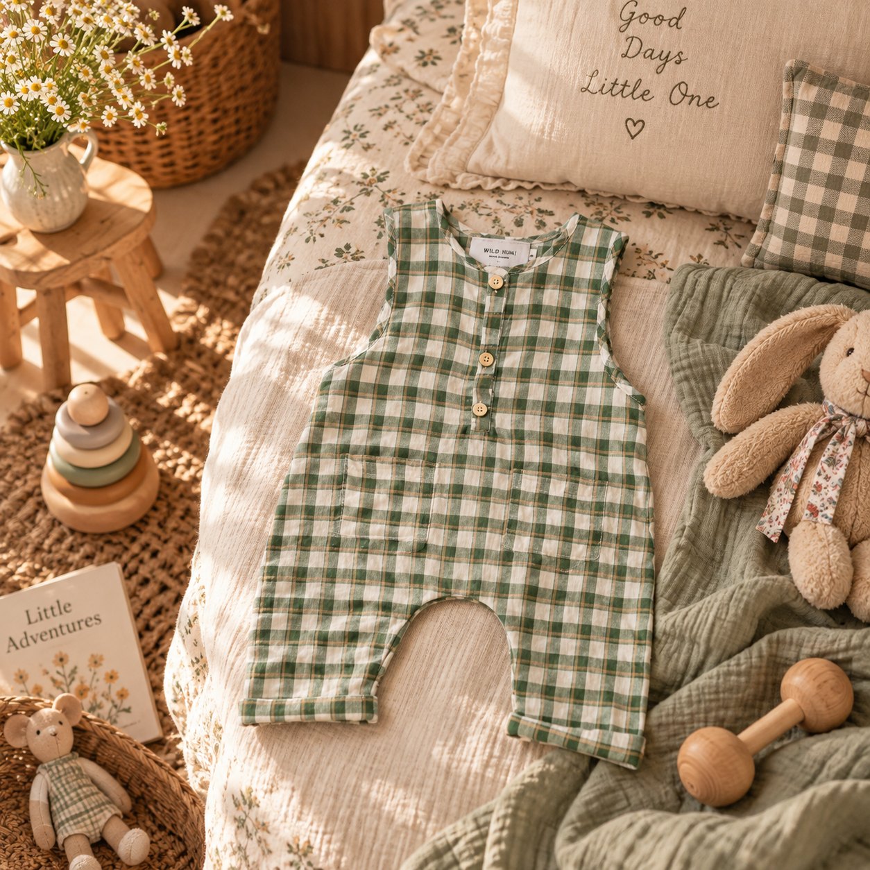 Avery Overalls Sage