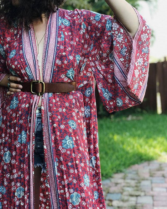 Wine Kimono