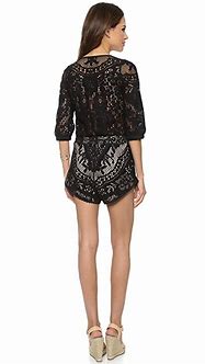 Fleetwood Black Lace Romper