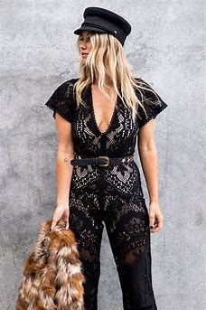 Fleetwood Black Lace Jumpsuit