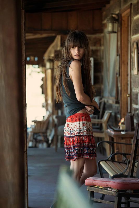 Sunset Desert Wanderer Mini skirt