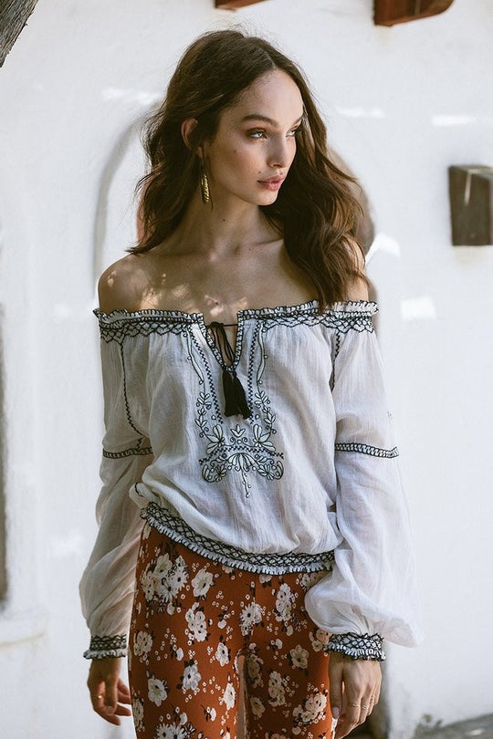 Folklore Ivory Blouse