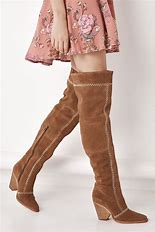 Zephyr Tan Over the Knee Boots