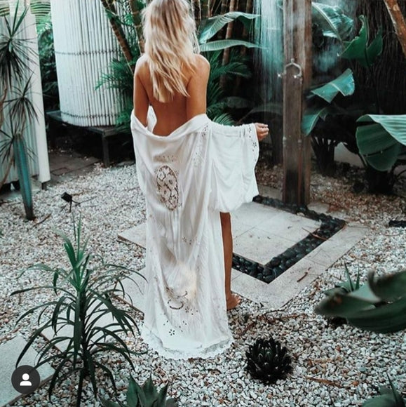 Isla Bonita White Kimono