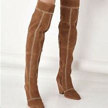 Zephyr Tan Over the Knee Boots