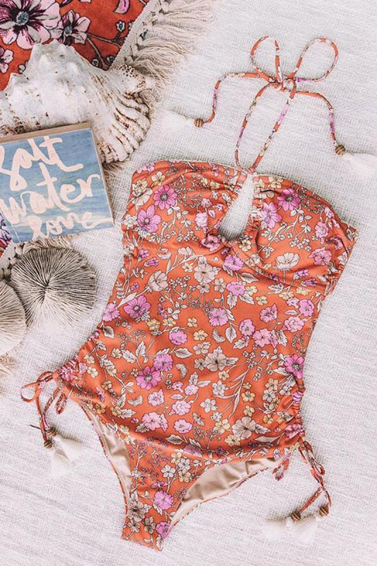 Flower Child Coral One Piece