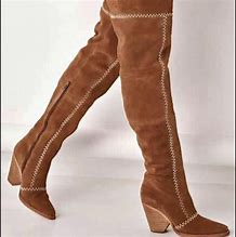 Zephyr Tan Over the Knee Boots